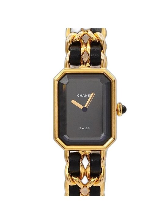 Chanel Premiere L Vintage Watch Black Gold main image 4